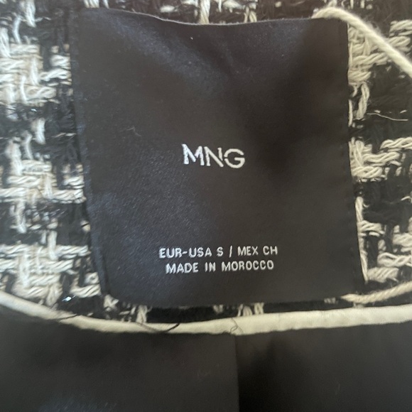 Mango Black and White Houndstooth Blazer - Picture 5 of 8